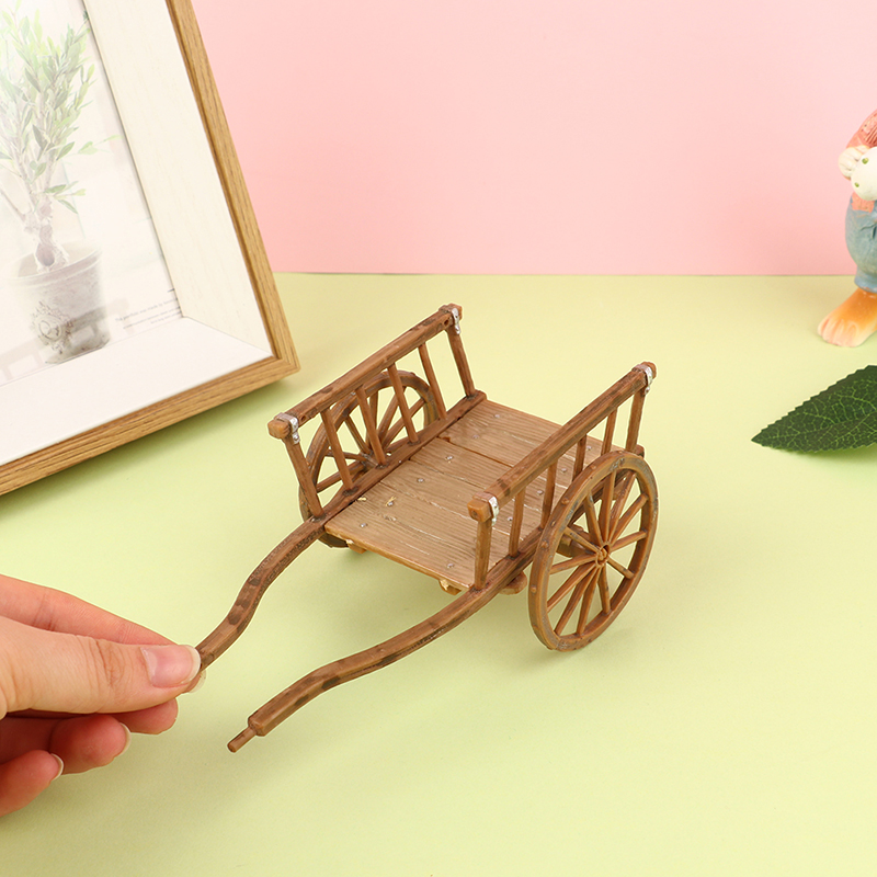 Smart Garden Diy - 1PCS Dollhouse Miniature Simulation Assembled Cart