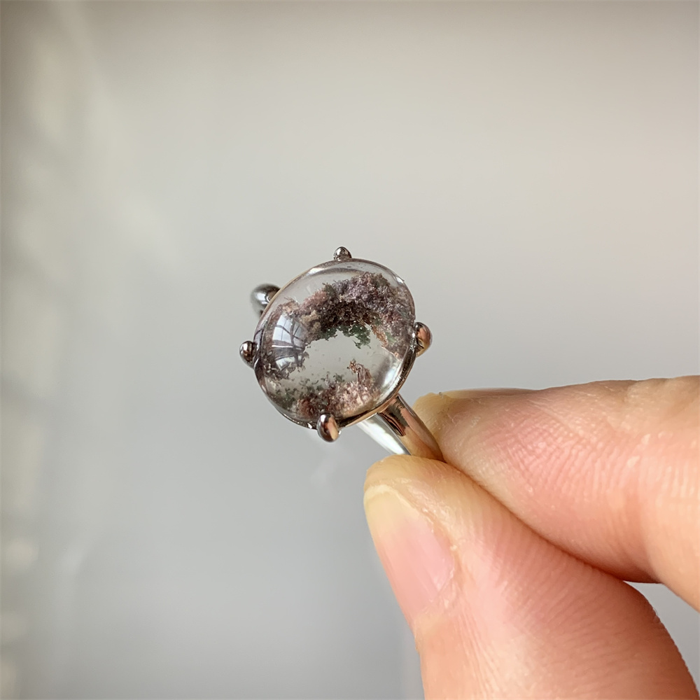 Smart Garden Diy - Natural Lodolite Quartz Women Rings Garden