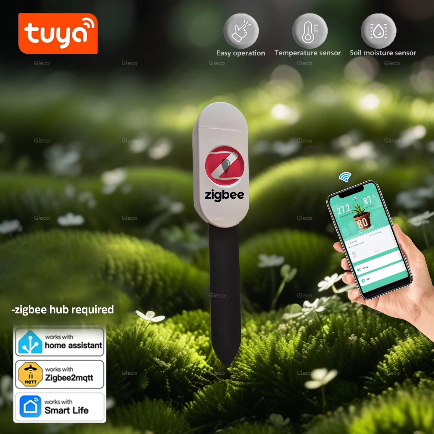 Smart Garden Zigbee - Tuya Smart Life Zigbee Soil Moisture