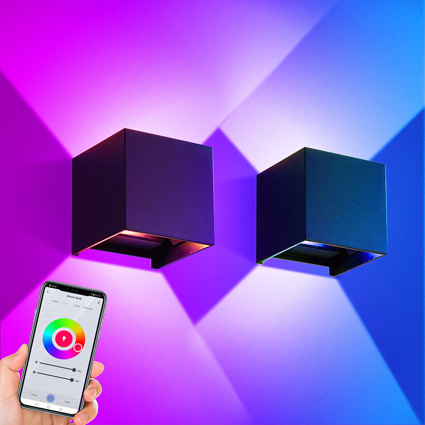 Smart Zigbee Garden Light - 12W LED Outdoor Wall Light RGBCCT