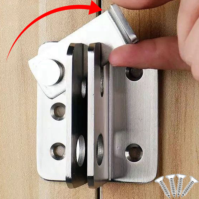 Smart Garden Gate Lock - 1/5set Flip Latch Gate Latches Stainless