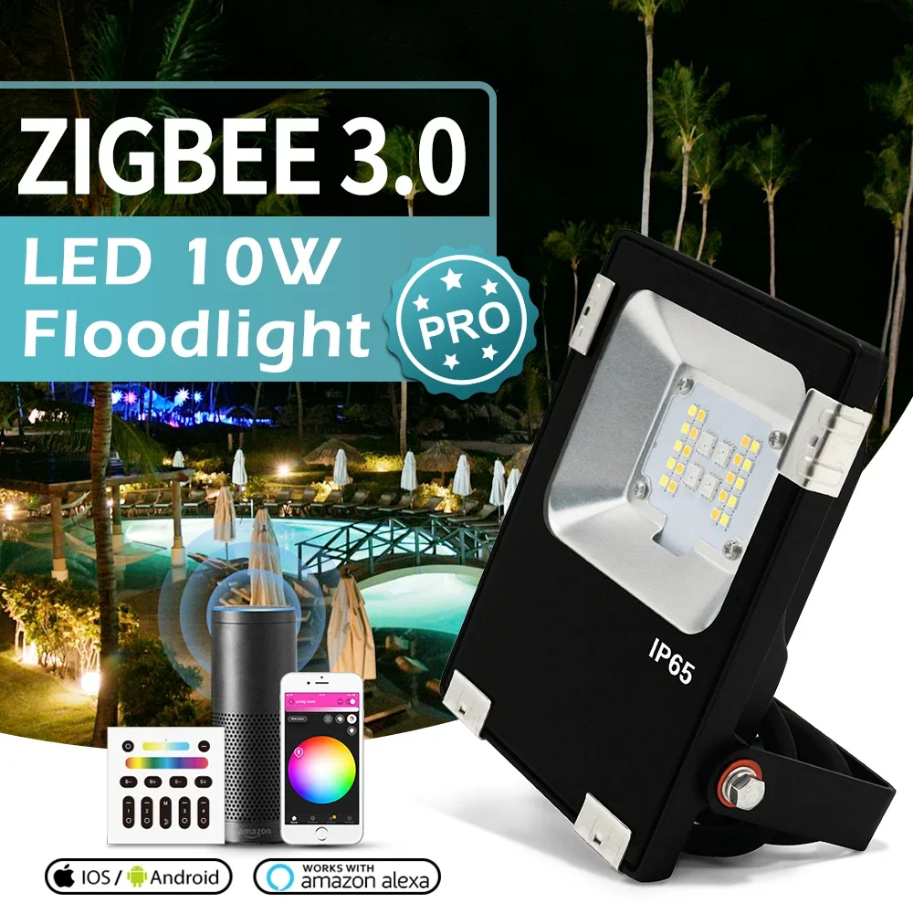 Smart Zigbee Garden Light - GLEDOPTO Zigbee 3.0 Smart Floodlight LED