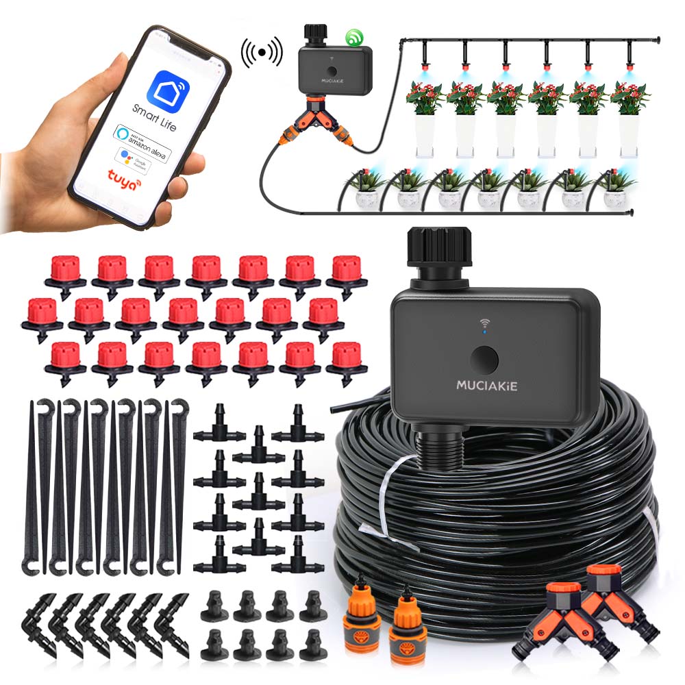 Smart Garden Irrigation System - 30-10m Garden Dual-band WiFi Timer Irrigation