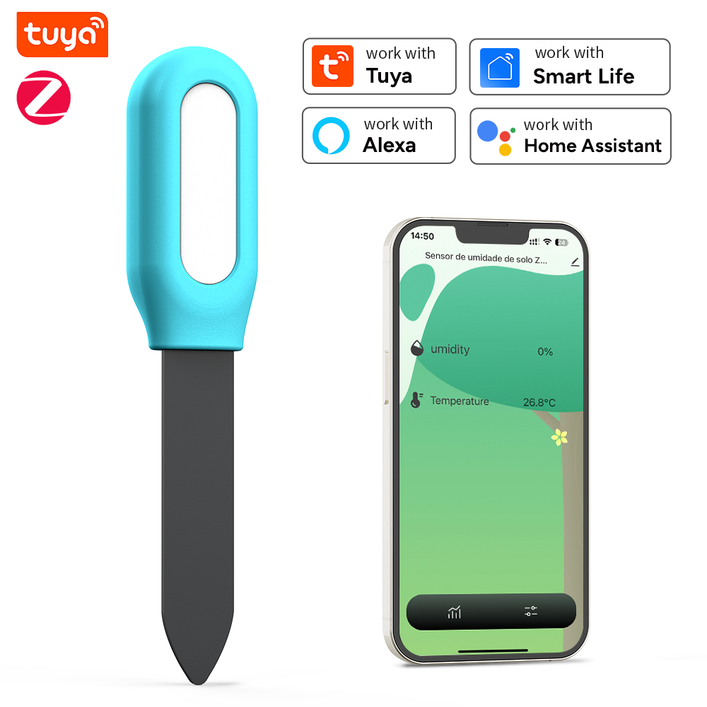Smart Garden Zigbee - Tuya Zigbee Soil Sensor Humidity Temperature