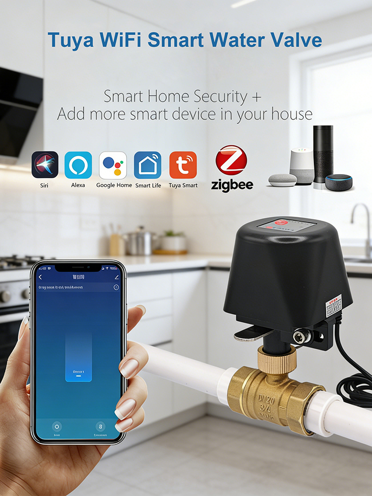 Tuya Smart Water Valve​ DN15/D - Smart Garden Home Assistant review and price