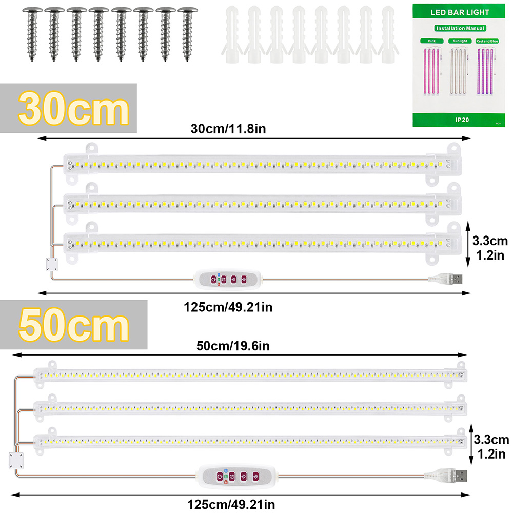 1/2/3/4Head LED Grow Light Str - Led Plant Light Strip review and price