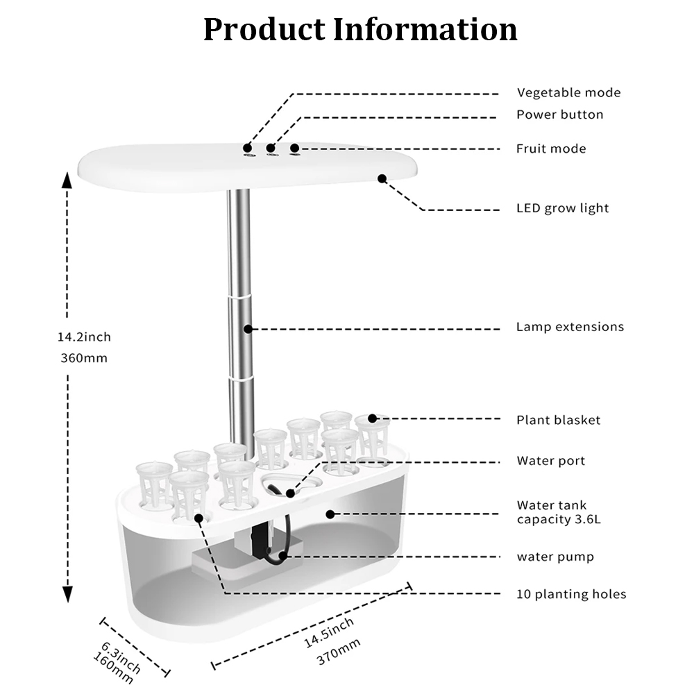 Touch Control Smart 10 Pods Ga - Smart Pod Garden review and price