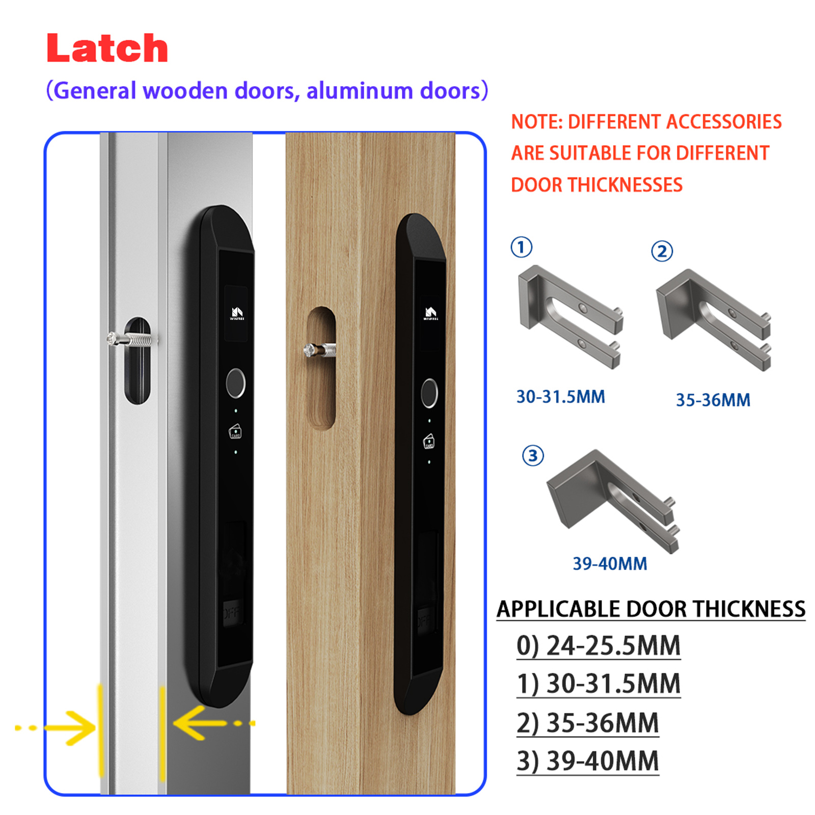 WINFREE Smart Slim Door Lock T - Smart Garden Gate Lock review and price