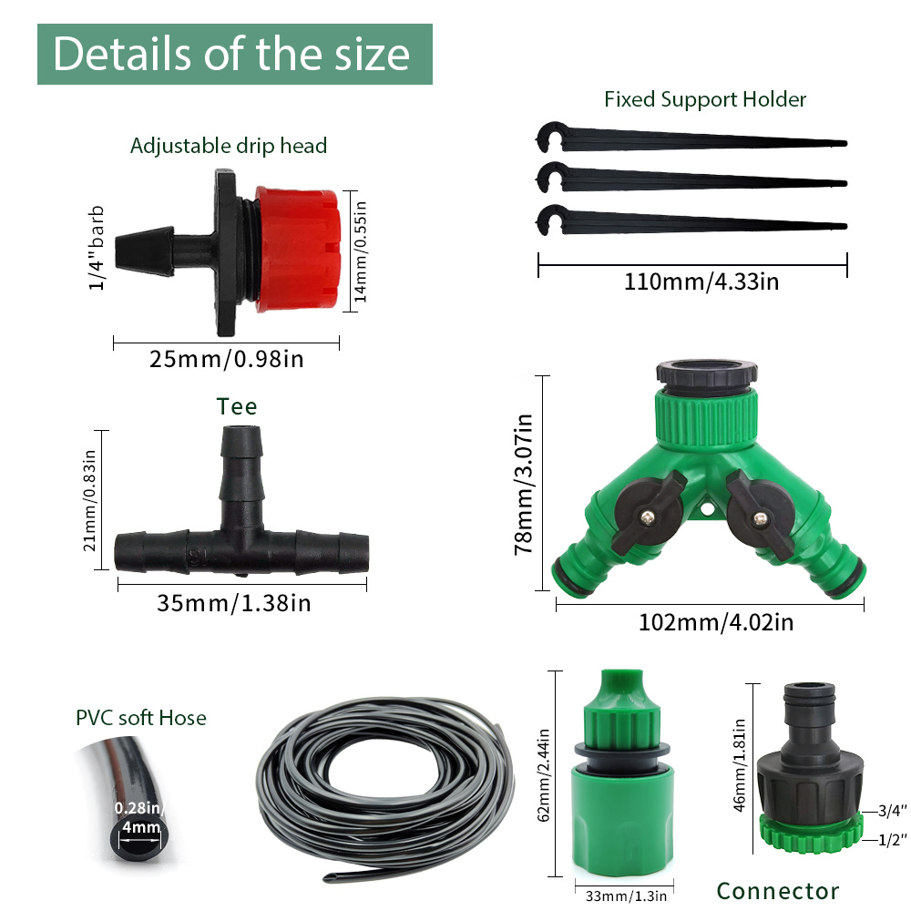 Greenhouse 15M-30M DIY Drip Ir - Yoocaa Smart Garden review and price