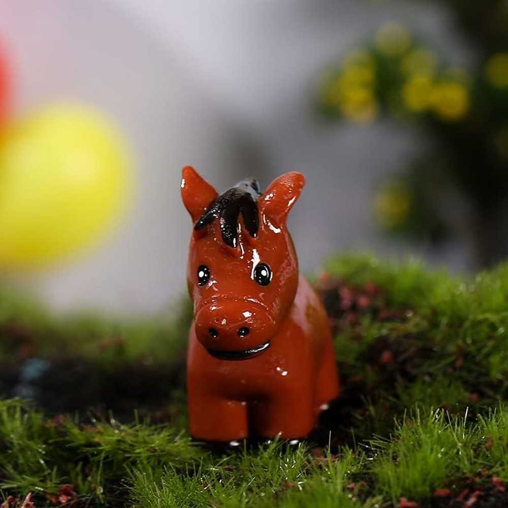 2/5pcs Mini Resin Horse Miniat - Smart Garden Diy review and price