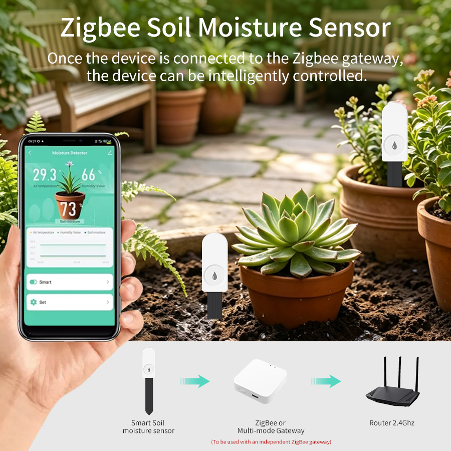 ZigBee Smart Soil Moisture Sen - Smart Garden Home Assistant review and price