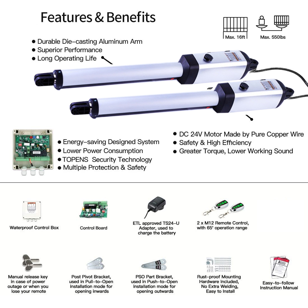MK702 200KG Auto Swing Gate Op - Smart Garden Home Assistant review and price