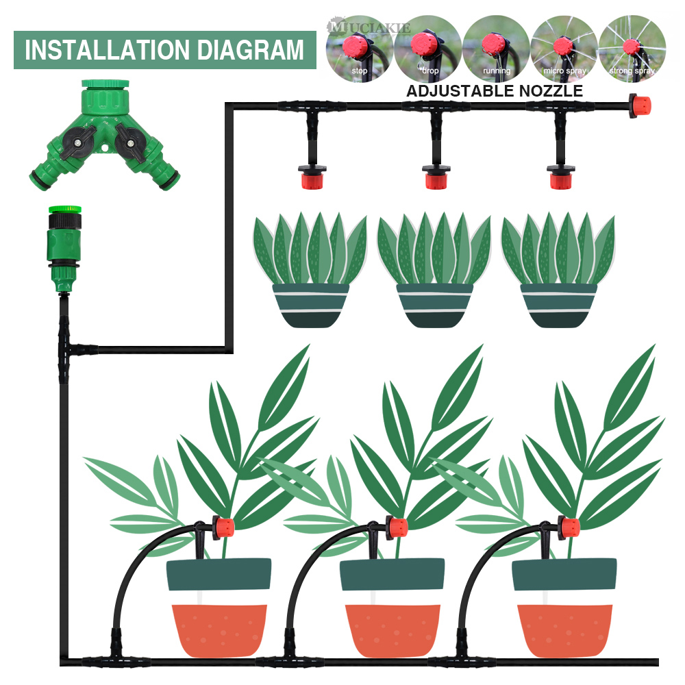 50-5M 1/4'' Hose Adjustable Dr - Yoocaa Smart Garden review and price