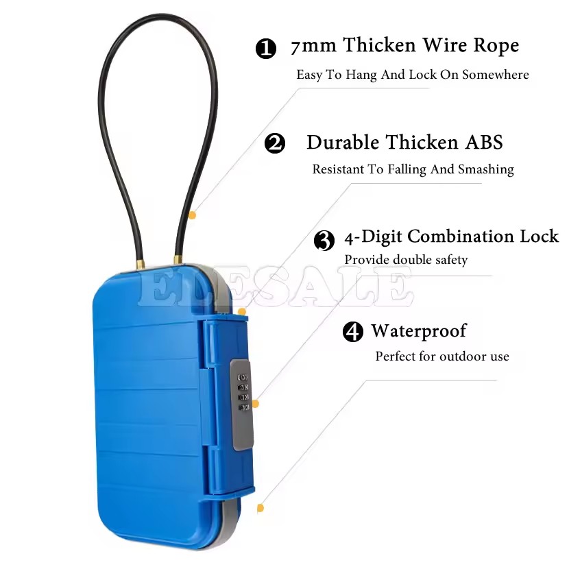 Creative Portable 4-digit Comb - Smart Garden Gate Lock review and price