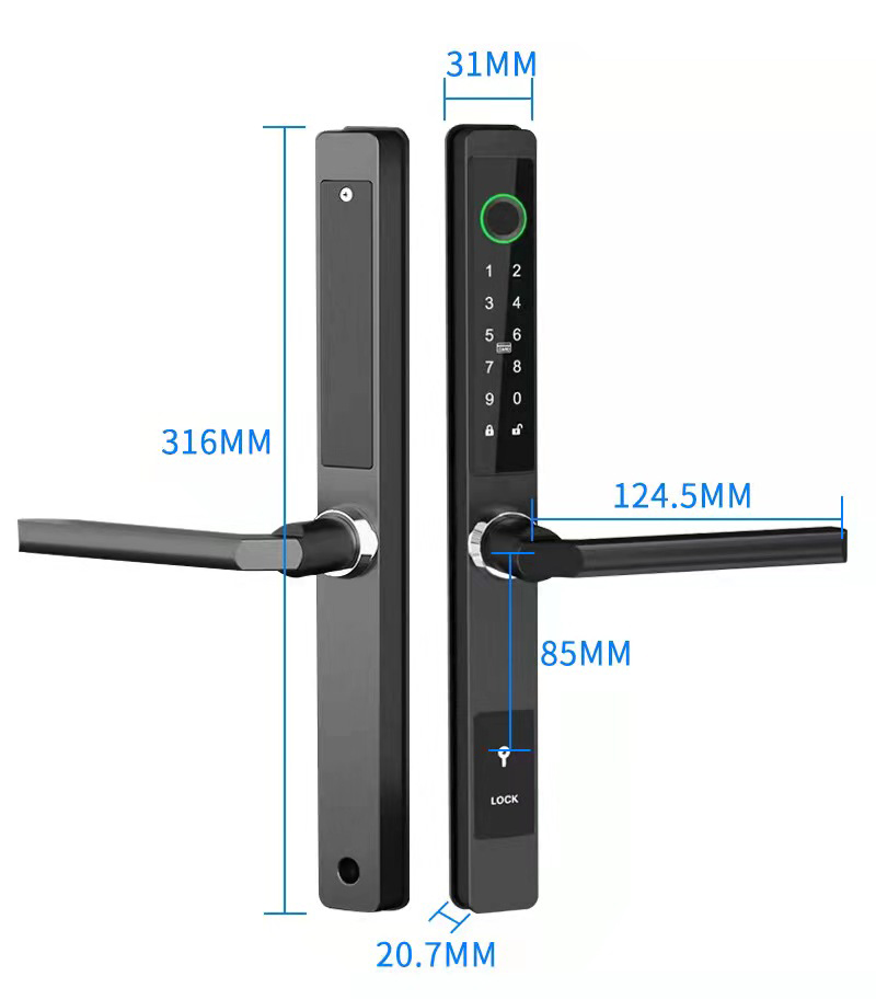 ZHDCOOKEY Biometric Digital Do - Smart Garden Gate Lock review and price