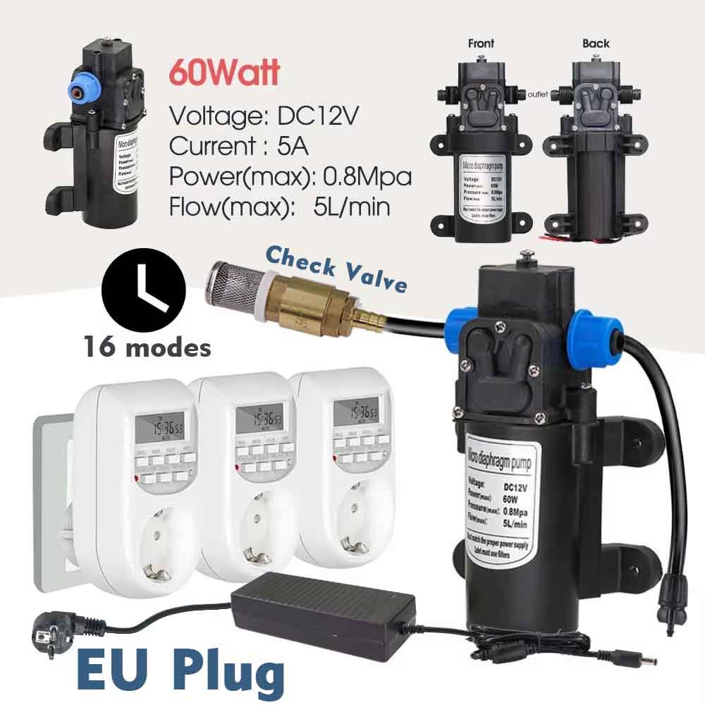 60w Self-priming Pump Misting  - Smart Garden Irrigation System review and price
