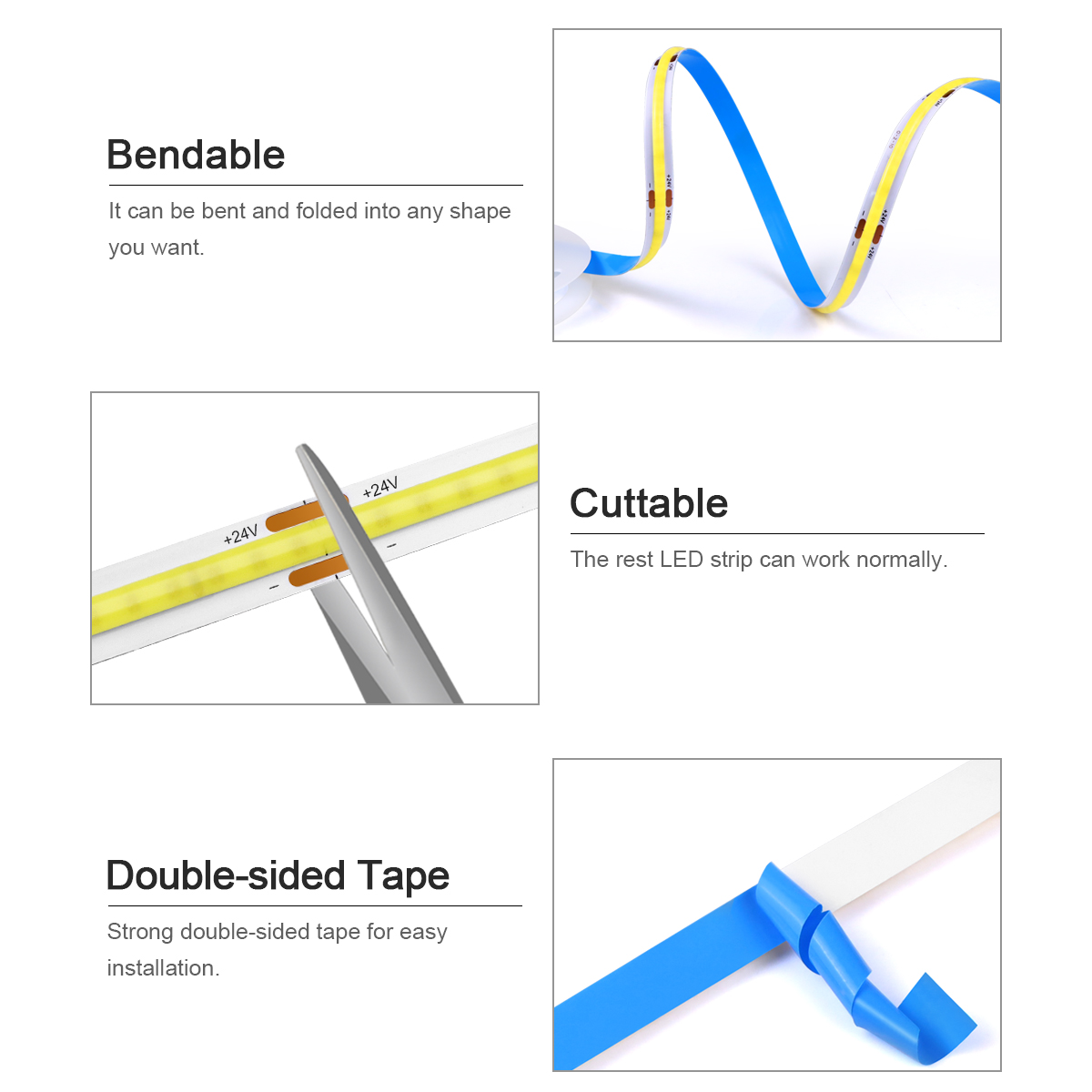 3M 5M 10M 24V COB LED Strip Li - Smart Garden Diy review and price