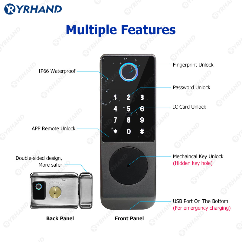 Tuya Smart lock Waterproof Wif - Smart Garden Gate Lock review and price