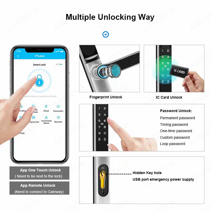 TTLock App Smart Aluminum Door - Smart Garden Gate Lock review and price