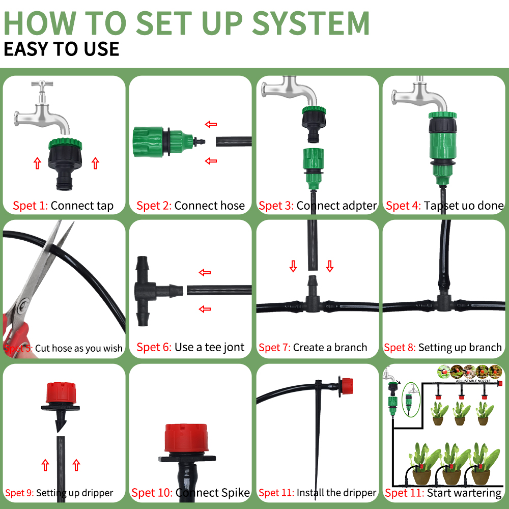 Micro Drip Irrigation System P - Yoocaa Smart Garden review and price